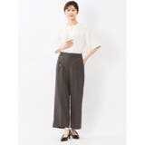 ホック付きクルーネック 半袖プルオーバーブラウス | TAKA-Q WOMEN | 詳細画像5