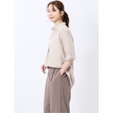 脇タックかぶり スキッパーシャツチュニック | TAKA-Q WOMEN | 詳細画像13