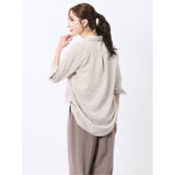 脇タックかぶり スキッパーシャツチュニック | TAKA-Q WOMEN | 詳細画像14