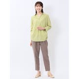 脇タックかぶり スキッパーシャツチュニック | TAKA-Q WOMEN | 詳細画像5