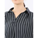 袖リボンかぶり スキッパーシャツチュニック | TAKA-Q WOMEN | 詳細画像33 