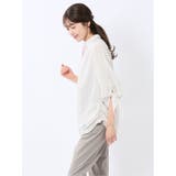 袖リボンかぶり スキッパーシャツチュニック | TAKA-Q WOMEN | 詳細画像2