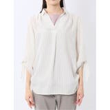 袖リボンかぶり スキッパーシャツチュニック | TAKA-Q WOMEN | 詳細画像6