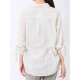 袖リボンかぶり スキッパーシャツチュニック | TAKA-Q WOMEN | 詳細画像8