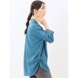 脇タック前開き スキッパーシャツチュニック | TAKA-Q WOMEN | 詳細画像16 