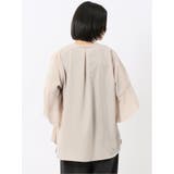 袖フレア前開き マオカラーシャツチュニック | TAKA-Q WOMEN | 詳細画像15