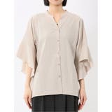袖フレア前開き マオカラーシャツチュニック | TAKA-Q WOMEN | 詳細画像18