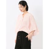 袖フレア前開き マオカラーシャツチュニック | TAKA-Q WOMEN | 詳細画像2