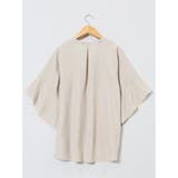 袖フレア前開き マオカラーシャツチュニック | TAKA-Q WOMEN | 詳細画像24