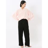 袖フレア前開き マオカラーシャツチュニック | TAKA-Q WOMEN | 詳細画像5