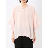 袖フレア前開き マオカラーシャツチュニック | TAKA-Q WOMEN | 詳細画像6