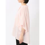 袖フレア前開き マオカラーシャツチュニック | TAKA-Q WOMEN | 詳細画像7