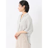 袖タックかぶり スキッパーシャツチュニック | TAKA-Q WOMEN | 詳細画像2