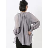 ラグランギャザー シアー長袖シャツ | TAKA-Q WOMEN | 詳細画像15