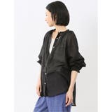 ラグランギャザー シアー長袖シャツ | TAKA-Q WOMEN | 詳細画像2