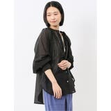 ラグランギャザー シアー長袖シャツ | TAKA-Q WOMEN | 詳細画像4