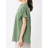 袖フリル前開き バンドカラーシャツ | TAKA-Q WOMEN | 詳細画像7