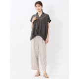 フロントタックかぶり スキッパーシャツ | TAKA-Q WOMEN | 詳細画像5