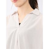 フロントタックかぶり スキッパーシャツ | TAKA-Q WOMEN | 詳細画像19