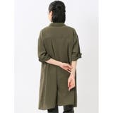 吸水速乾 7分袖 スキッパー シャツワンピース | TAKA-Q WOMEN | 詳細画像15