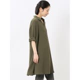 吸水速乾 7分袖 スキッパー シャツワンピース | TAKA-Q WOMEN | 詳細画像16