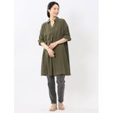 吸水速乾 7分袖 スキッパー シャツワンピース | TAKA-Q WOMEN | 詳細画像17