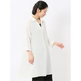 吸水速乾 7分袖 スキッパー シャツワンピース | TAKA-Q WOMEN | 詳細画像4