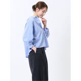 ランタンスリーブ ショートシャツ | TAKA-Q WOMEN | 詳細画像4