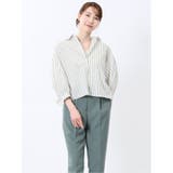 01白 | ランタンスリーブ ショートシャツ | TAKA-Q WOMEN