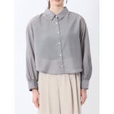 ショート シアー長袖シャツ | TAKA-Q WOMEN | 詳細画像16