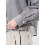 ショート シアー長袖シャツ | TAKA-Q WOMEN | 詳細画像20