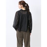 ショート シアー長袖シャツ | TAKA-Q WOMEN | 詳細画像3