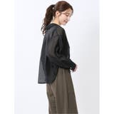 ショート シアー長袖シャツ | TAKA-Q WOMEN | 詳細画像4