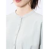 麻調合繊 バンドカラー 半袖ブラウス(セットアップ可能) | TAKA-Q WOMEN | 詳細画像19