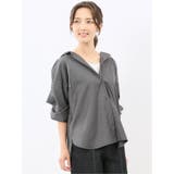 マイクロサキソニー シャツアウター | TAKA-Q WOMEN | 詳細画像1 