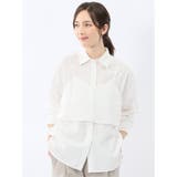 01白 | ビスチェ&レギュラーカラー長袖シャツ アンサンブル | TAKA-Q WOMEN