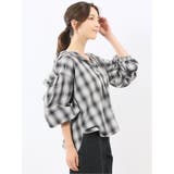 綿混ブロード チェック柄 シャツアウター | TAKA-Q WOMEN | 詳細画像4 