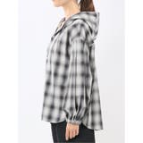 綿混ブロード チェック柄 シャツアウター | TAKA-Q WOMEN | 詳細画像7 