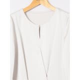 光沢サテン 長袖プルオーバーブラウス(セットアップ可能) | TAKA-Q WOMEN | 詳細画像13