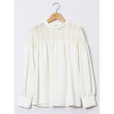 レースサテン 長袖プルオーバーブラウス | TAKA-Q WOMEN | 詳細画像12 