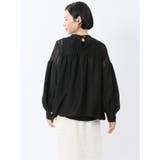 レースサテン 長袖プルオーバーブラウス | TAKA-Q WOMEN | 詳細画像16 