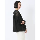 レースサテン 長袖プルオーバーブラウス | TAKA-Q WOMEN | 詳細画像17 