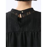 レースサテン 長袖プルオーバーブラウス | TAKA-Q WOMEN | 詳細画像23 