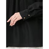 レースサテン 長袖プルオーバーブラウス | TAKA-Q WOMEN | 詳細画像24 