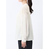 レースサテン 長袖プルオーバーブラウス | TAKA-Q WOMEN | 詳細画像7 