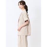 タンブラーオックス 半袖ジャケット(セットアップ可能) | TAKA-Q WOMEN | 詳細画像2