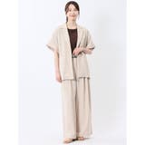 タンブラーオックス 半袖ジャケット(セットアップ可能) | TAKA-Q WOMEN | 詳細画像5
