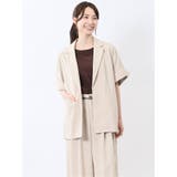 04グレー | タンブラーオックス 半袖ジャケット(セットアップ可能) | TAKA-Q WOMEN