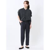 タンブラーブッチャー ストライプ柄 プルオーバーブラウス(セットアップ可能) | TAKA-Q WOMEN | 詳細画像17