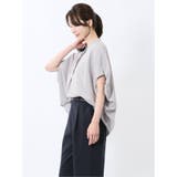 タンブラーブッチャー ストライプ柄 プルオーバーブラウス(セットアップ可能) | TAKA-Q WOMEN | 詳細画像2